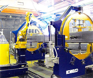 鉄骨柱大組立溶接ロボット